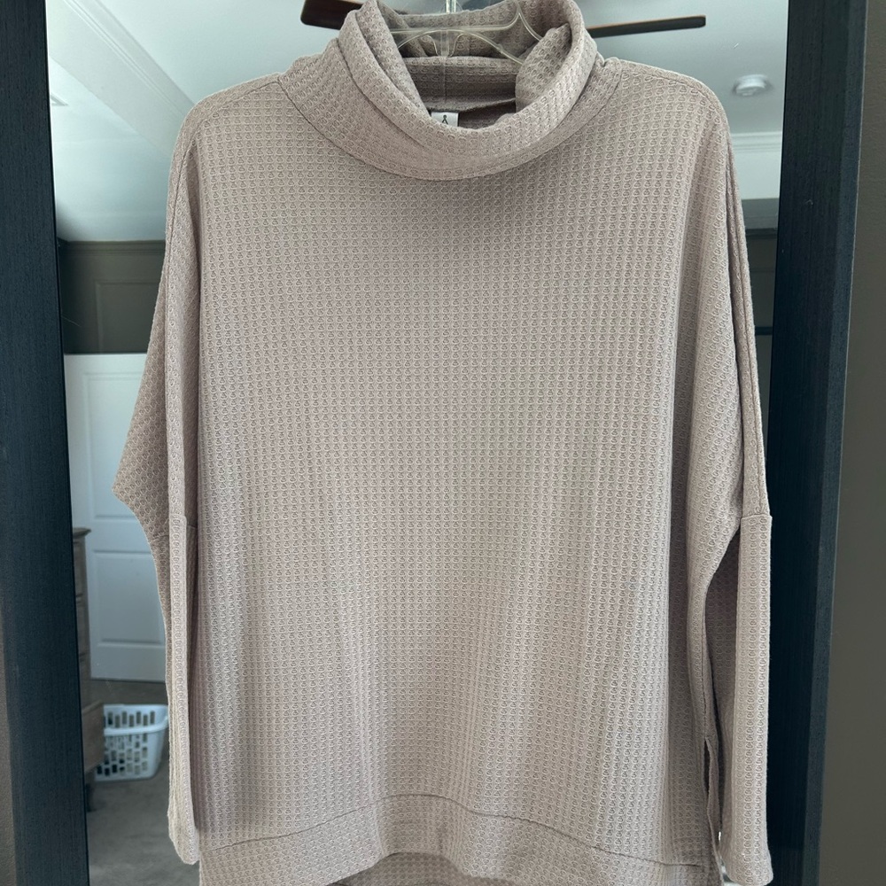 Elegant Taupe Turtleneck Sweater